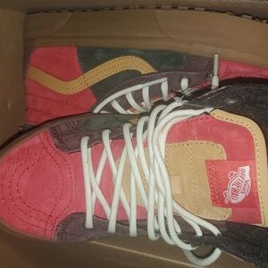 Vans Sk8 Hi 46 MTE Dx Poinsettia/ forest night sneakers womens boots